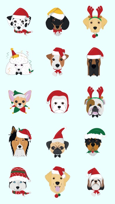 Christmas Pug Stickers Emojis screenshot 2