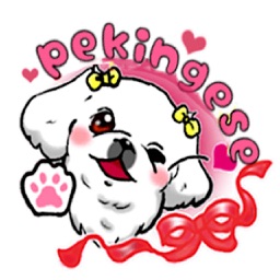 Cute Pekingese Dog Peke Emoji