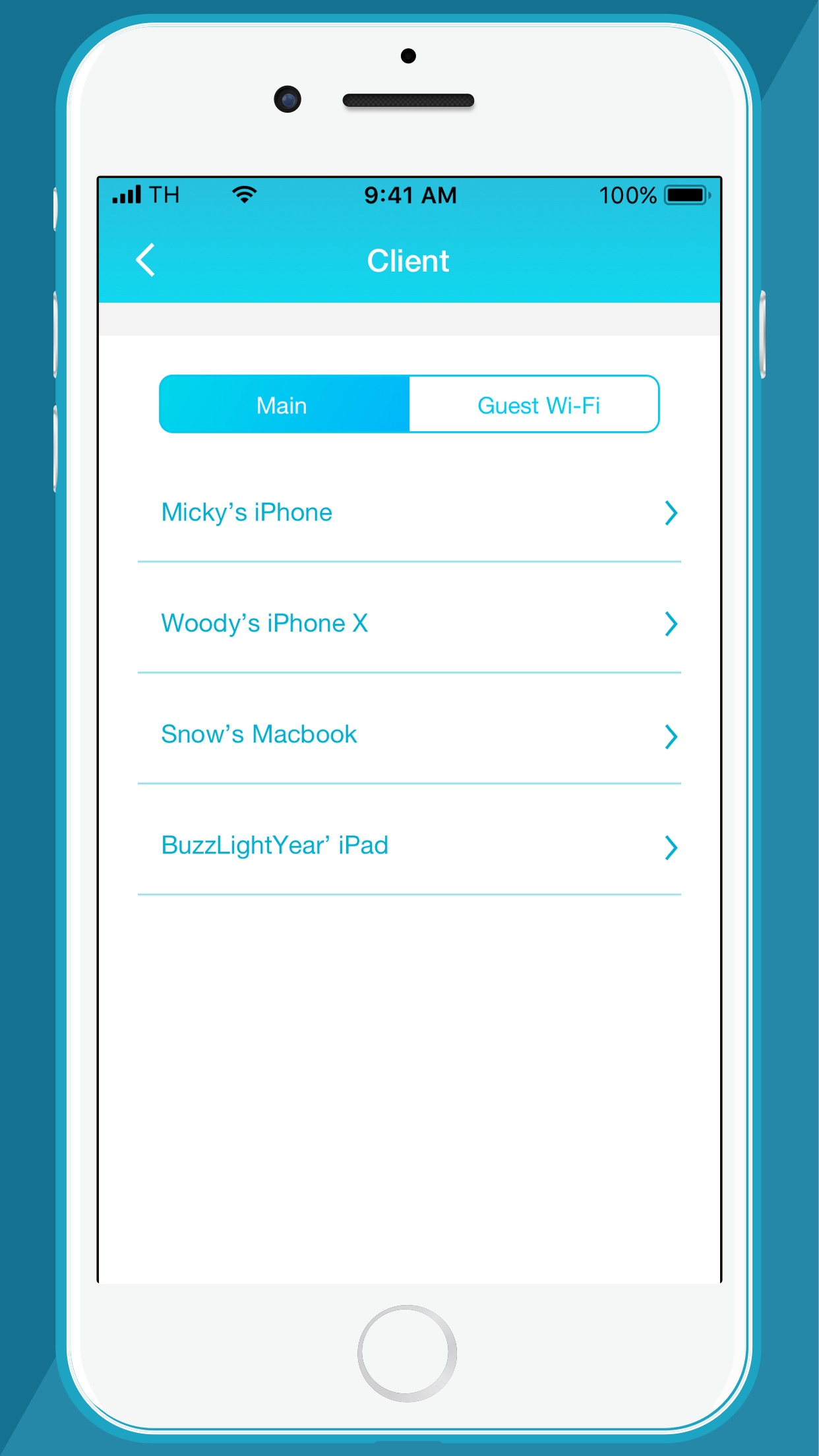 Screenshot do app D-Link Wi-Fi