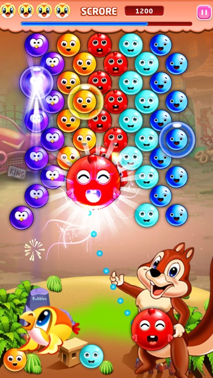 Bubble Shooter Squirrel Game