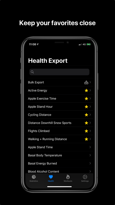 HealthStats - Export ... screenshot1