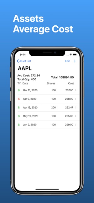 Stock Calc - Assets Manager