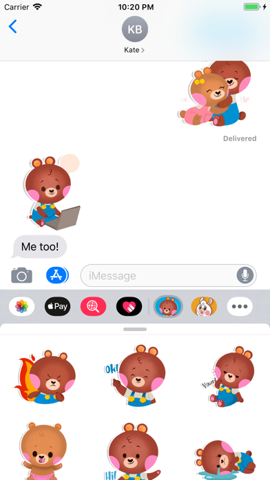 Cute Bear - Animated Stickers screenshot 4