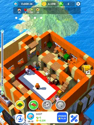 Screenshot 1 Tower Craft 3D - Idle Building iphone