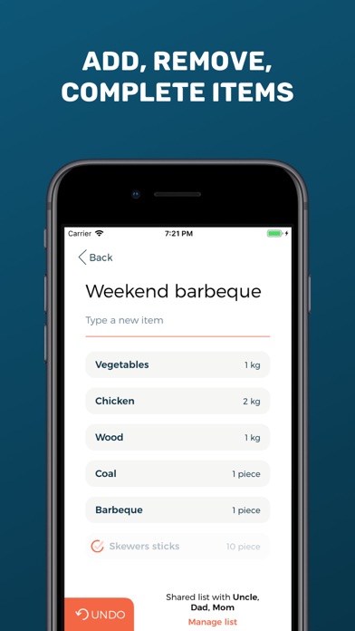 How to cancel & delete Shared Grocery List - BiteMeal from iphone & ipad 2