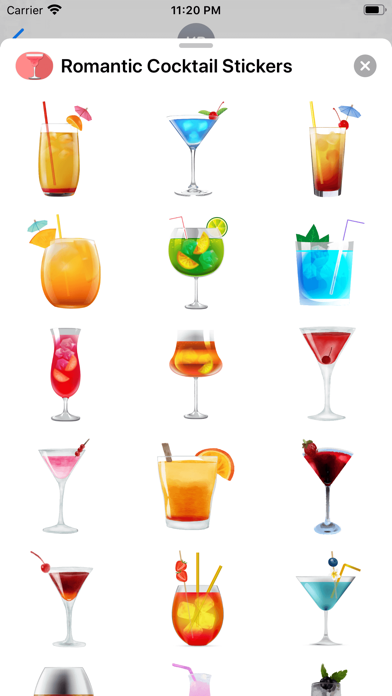 Romantic Cocktail Stickers screenshot 2