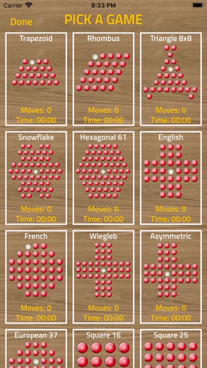 Play Peg Solitaire (European Board) Puzzle Game Online