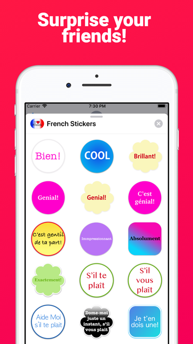 French Stickers for iMessage screenshot 3