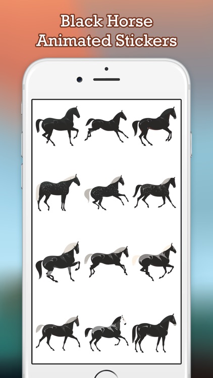 Black Horse Cowboy Stickers