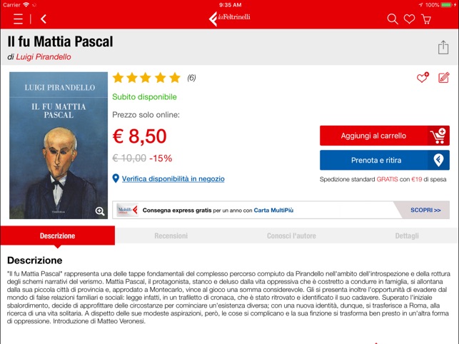 SCARICARE EBOOK DA FELTRINELLI SU IPAD
