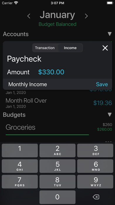 Allocation: Simple Budgeting screenshot 2