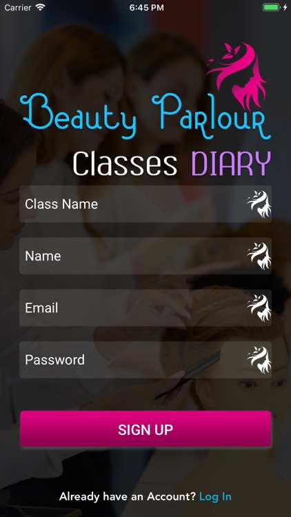 Beauty Parlour Classes Diary