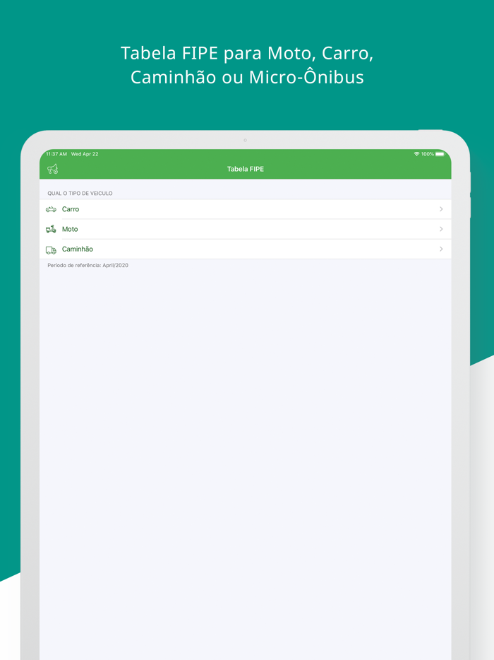 Consulta placa e tabela FIPE