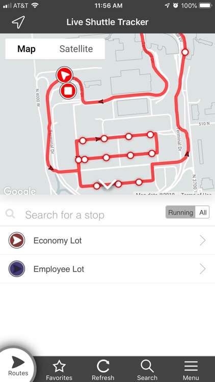 SLC Airport Shuttle Tracker