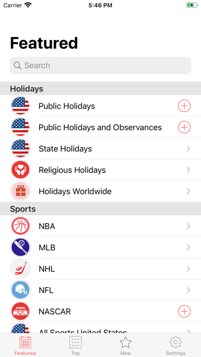 US Holidays & Sports Calendarsのおすすめ画像4