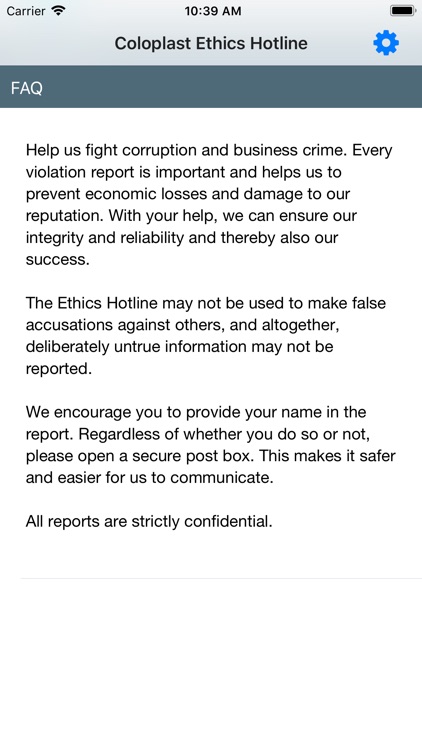 Coloplast Ethics Hotline screenshot-4