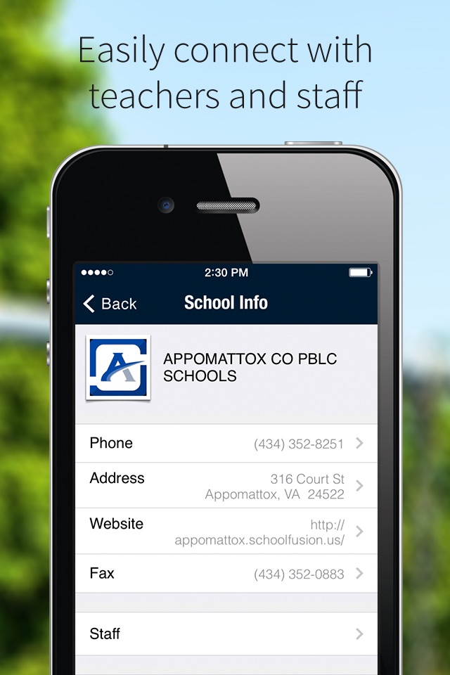 Appomattox County PS screenshot 2