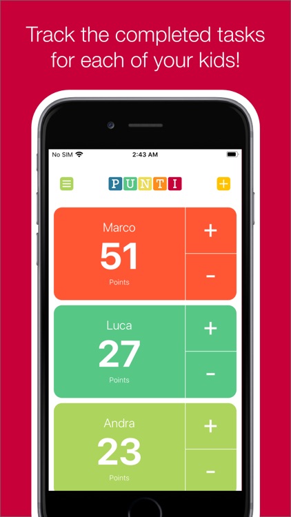 punti+ chores tasks & rewards