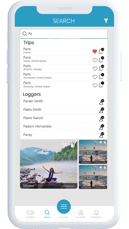 Logcation Travel App