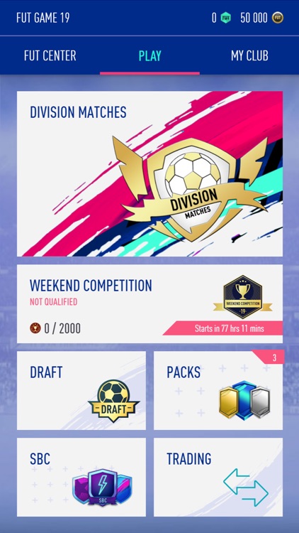 FUT Game 19 - Draft and Packs