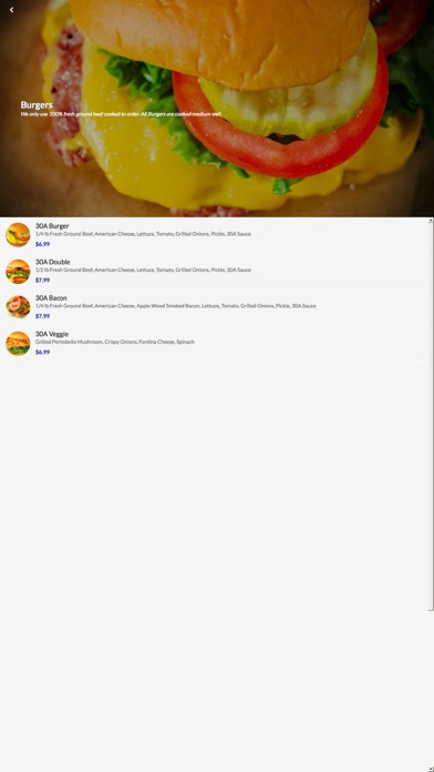 30A Burger | Pickup & Delivery screenshot 3