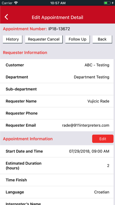 911 Interpreters - Customer screenshot 3