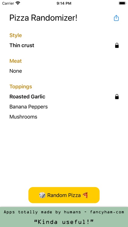 Pizza Randomizer screenshot-4