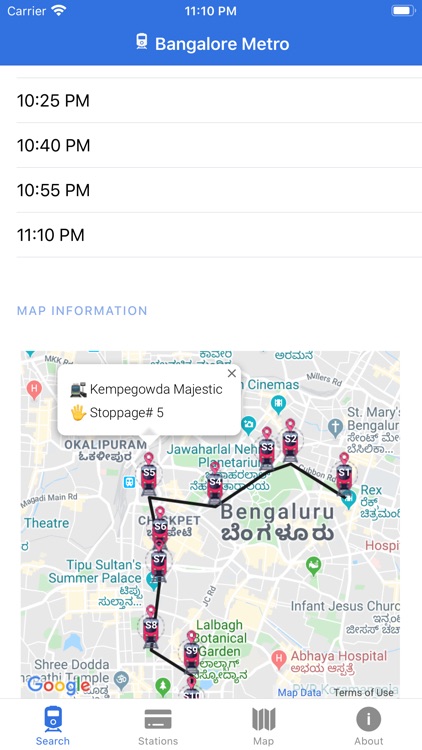 Bangalore Metro Navigator