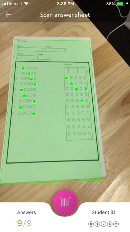 Spirit of Math Contest Scanner