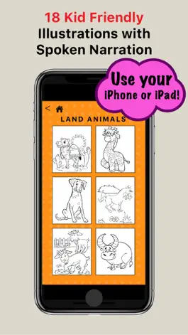 Game screenshot Listen & Color Land Animals apk