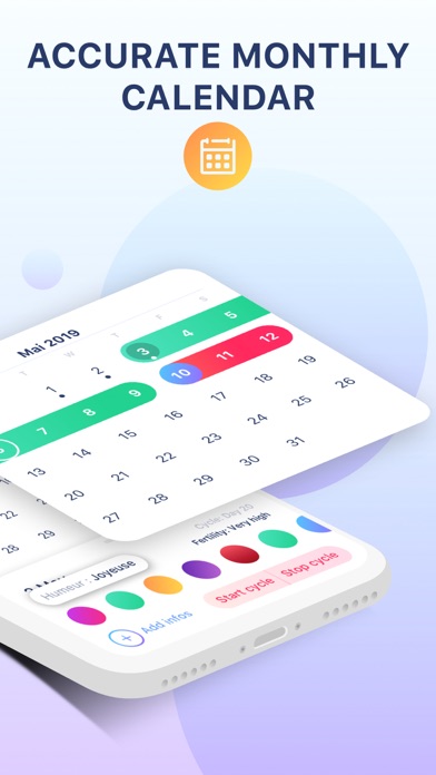 Period tracker- cycle calendar screenshot 2