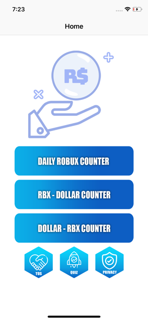 Robux Counter For Roblox On The App Store - robux hack me no verification rbxgg sign up today