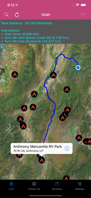 Utah – Campgrounds & RV Parks(圖2)-速報App