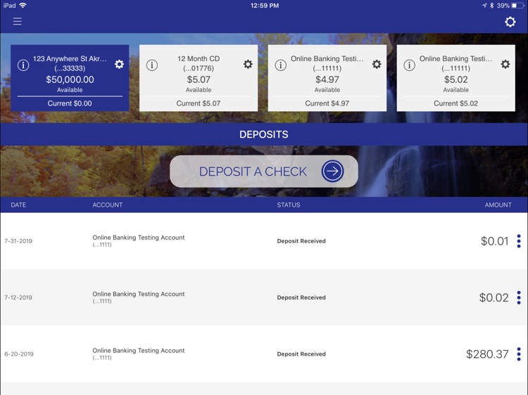 Bank of Akron Biz for iPad screenshot-3