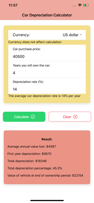 Car Depreciation Calculator(圖2)-速報App