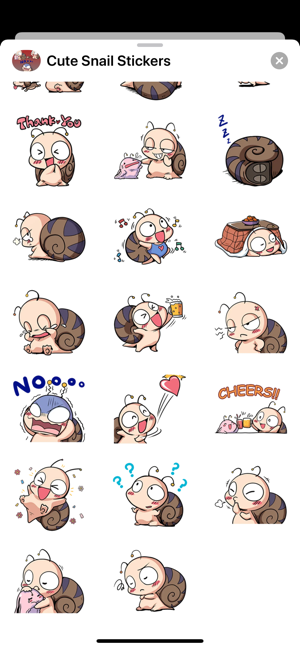 New Adorable Snail Stickers(圖3)-速報App