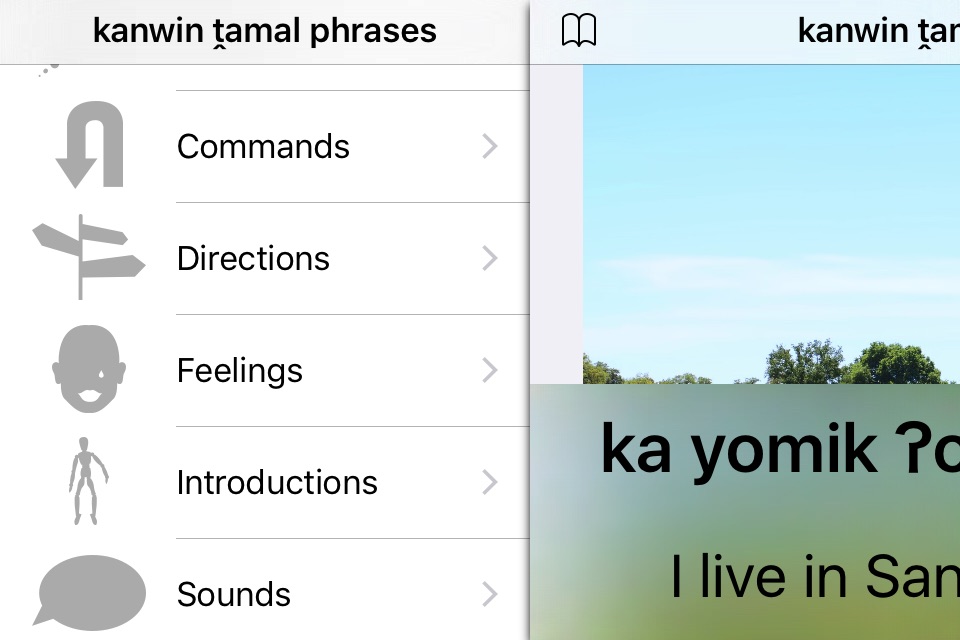kanwin ṱamal Language Phrases screenshot 2