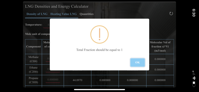 LNG Densities and Energy calc(圖2)-速報App