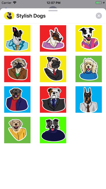 Stylish Dogs Sticker Pack