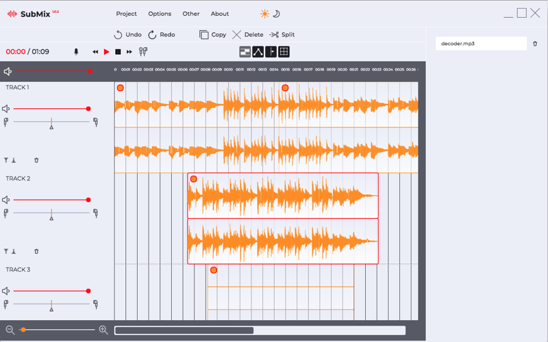SubMix Audio Editor screenshot 2