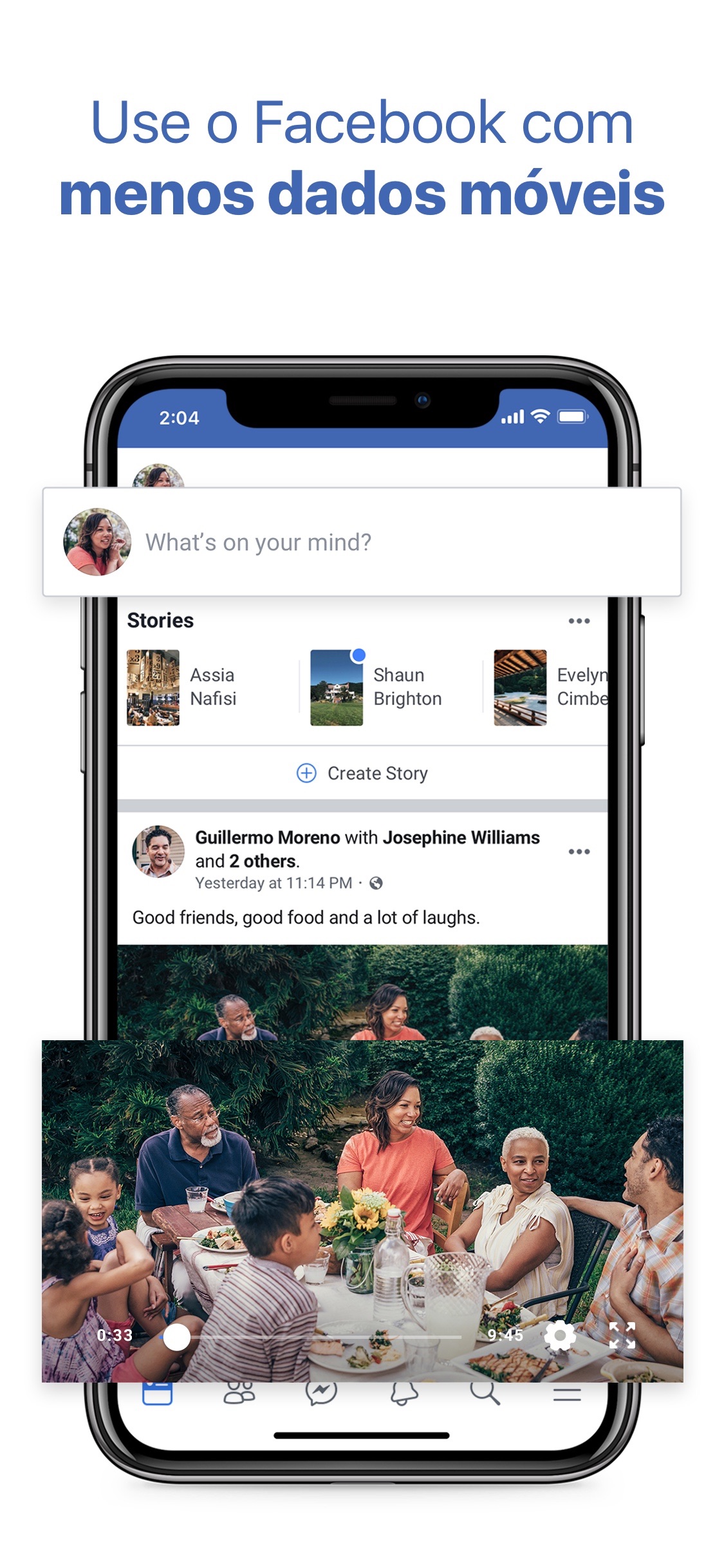 Screenshot do app Facebook Lite