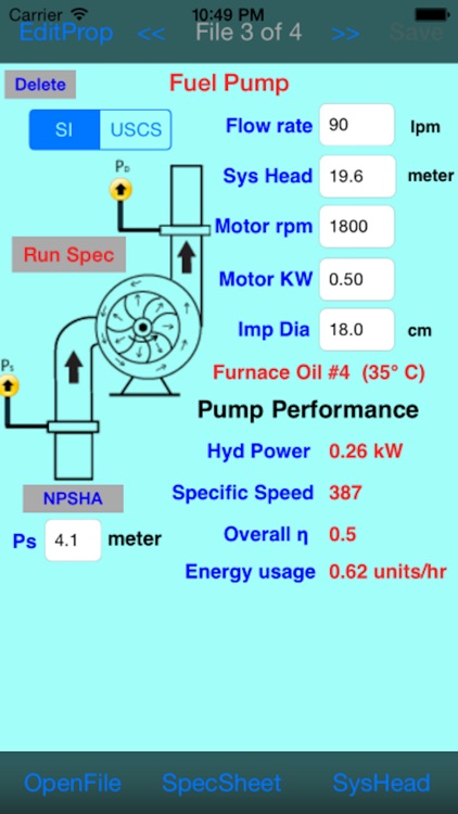 Centrifugal Pump Spec screenshot-5