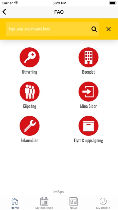 Studentbostäders boendeapp screenshot 3