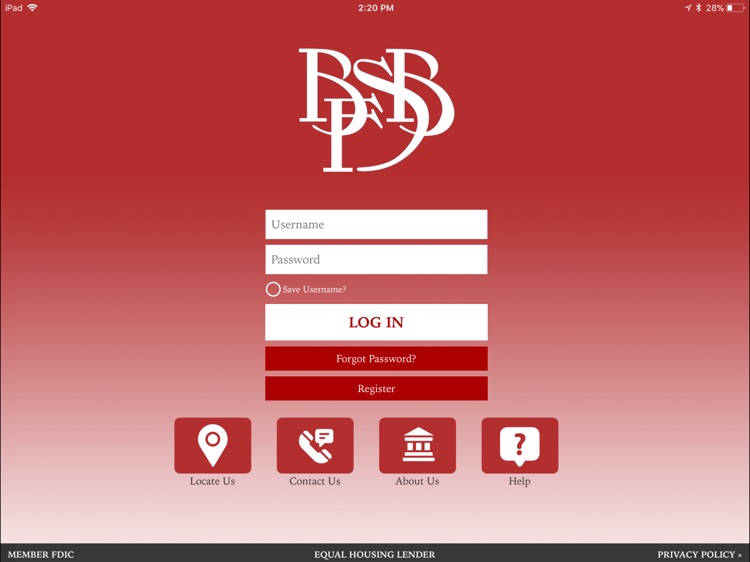 Boonville FSB for iPad