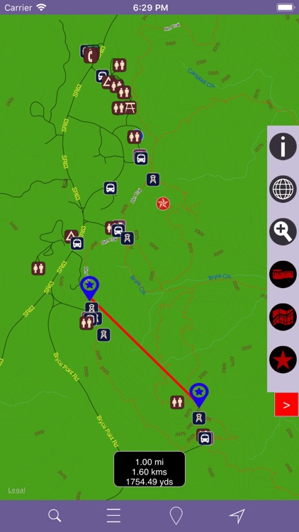 Bryce Canyon National Park GPS