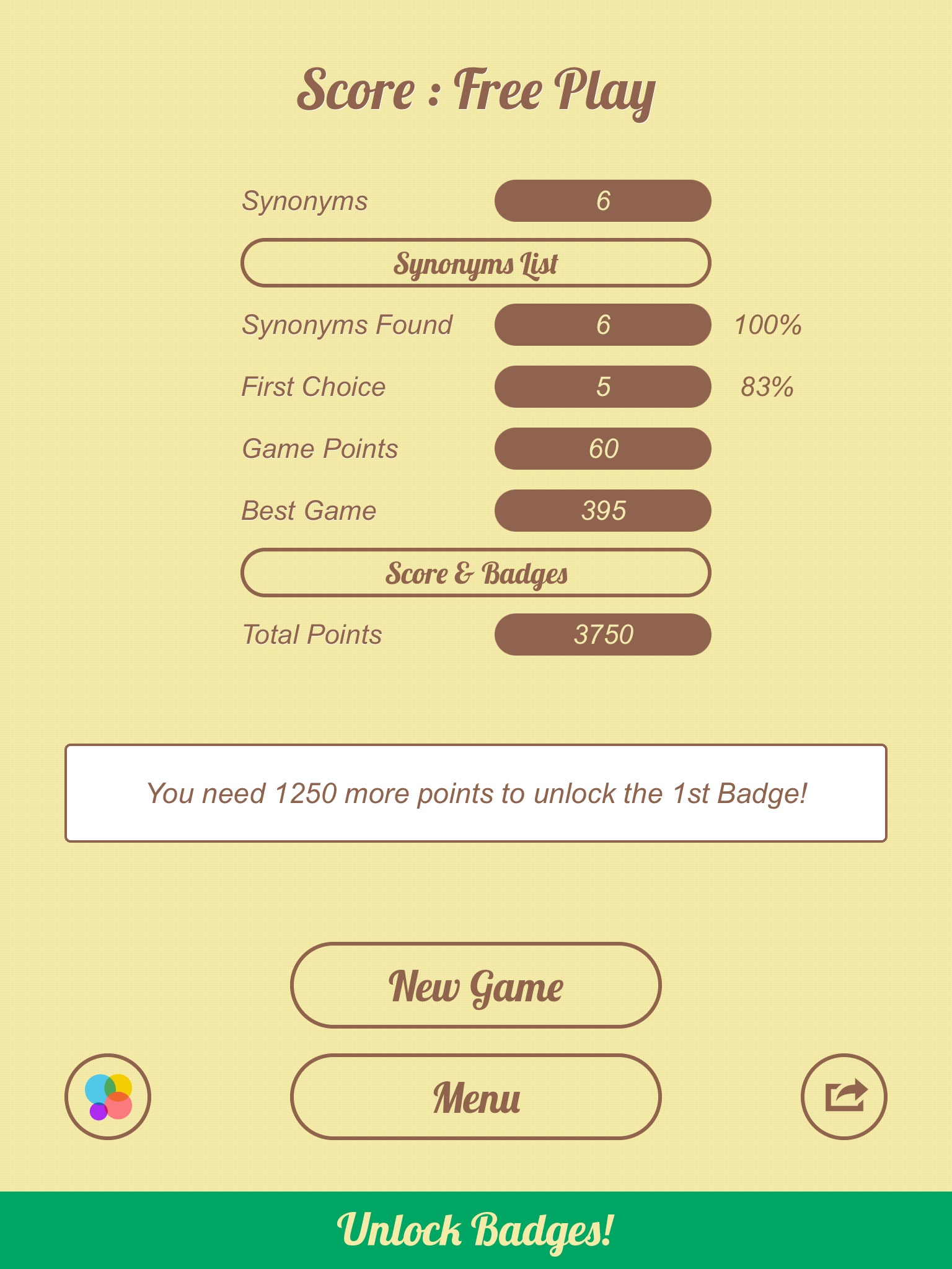 Synonyms Quiz screenshot 3