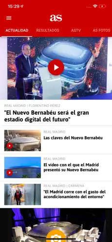 Captura 1 AS – Noticias deportivas iphone