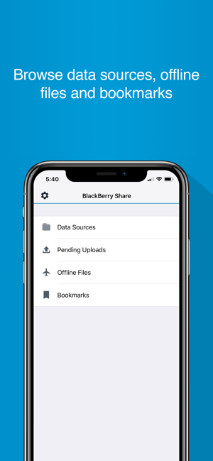 ‎BlackBerry Share Screenshot