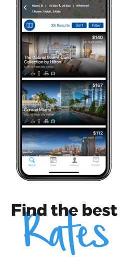 Hilton Honors: Book Hotels app screenshot