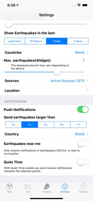 Quake Spotter Lite(圖6)-速報App